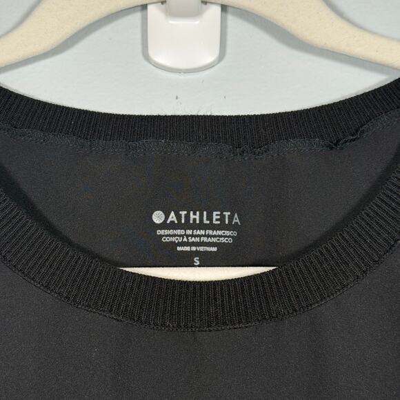 Athleta Rincon Dress Black Small Sleeveless Travel Casual Sporty-Chic - Picture 4 of 5